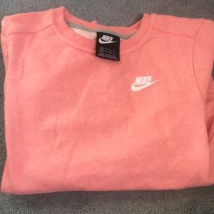XS coral nike crewneck sweatshirt